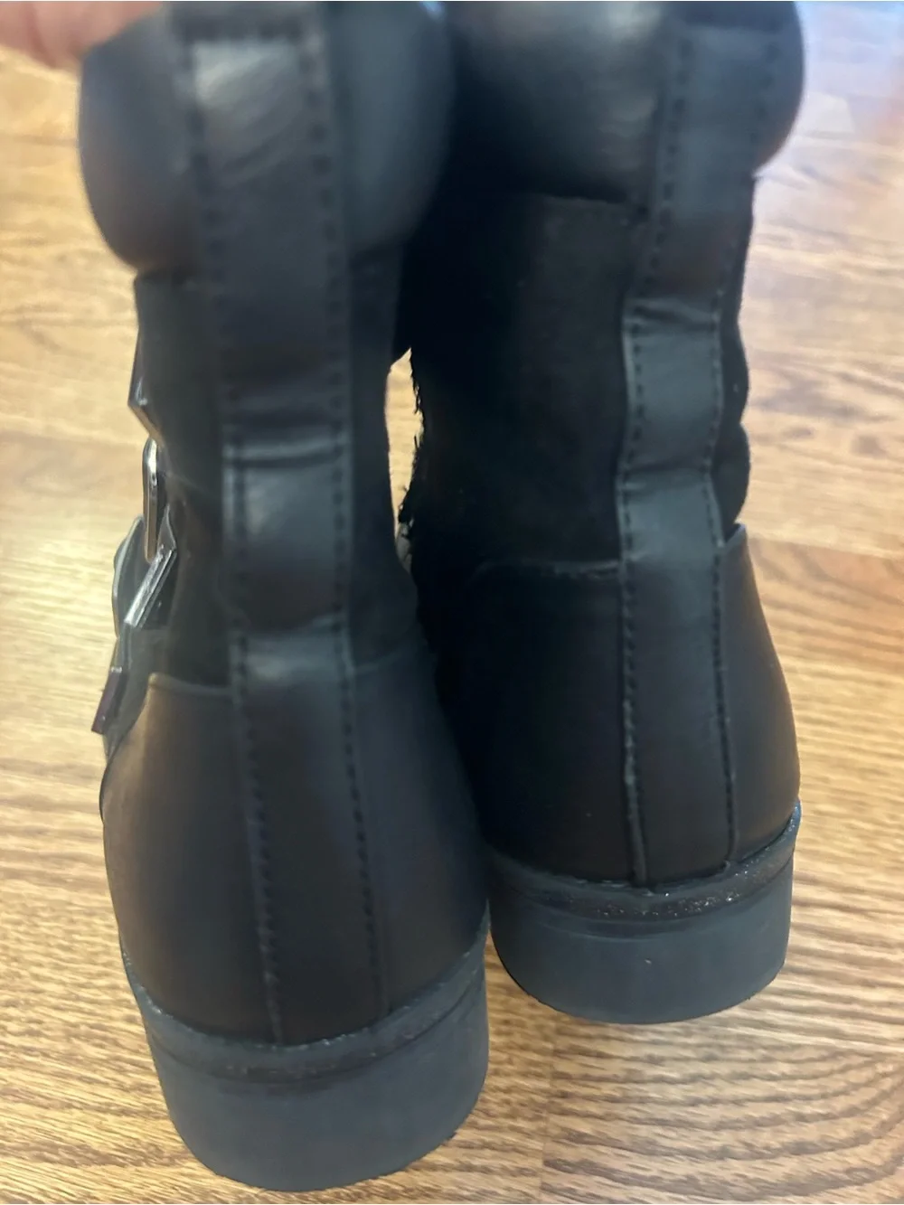 Justice black ankle